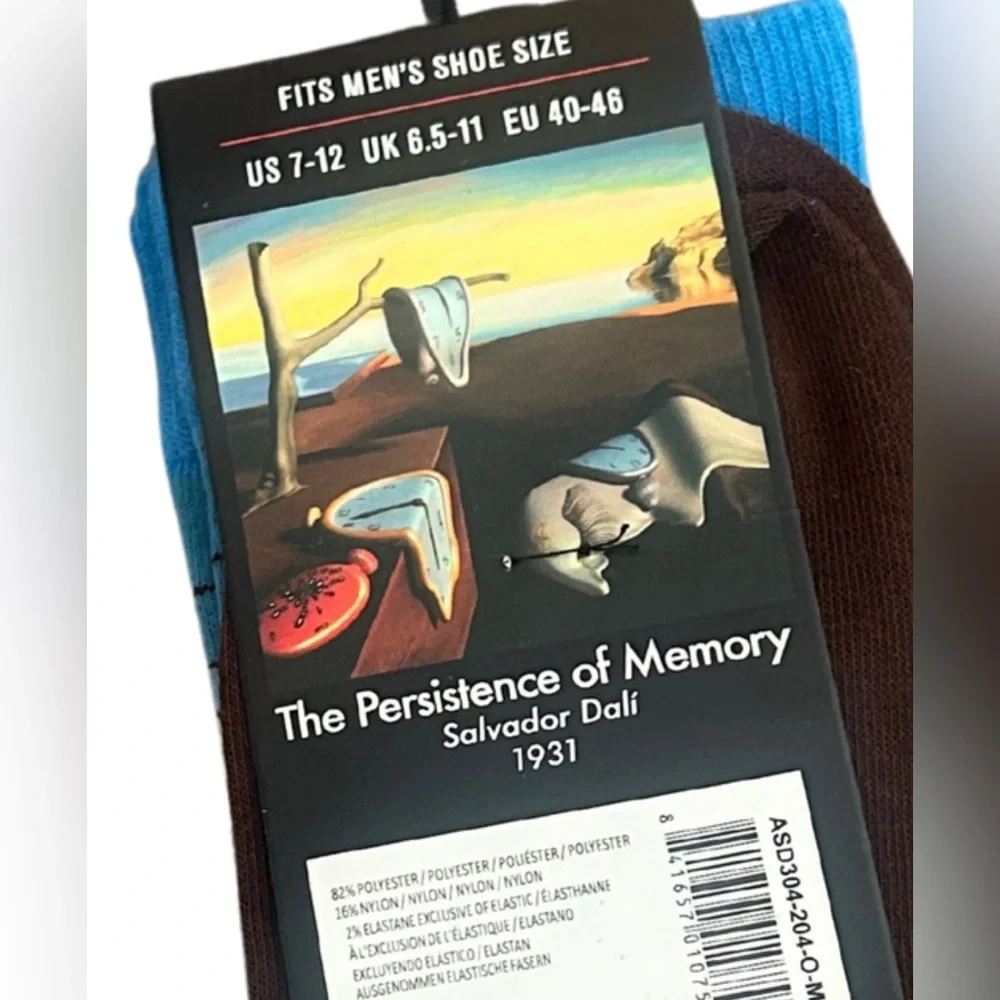 The Persistence of Memory (Melting Clocks) Salvador Dali Crew Socks | O/…